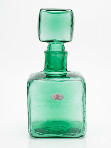 Blenko decanter mint - blenko, with