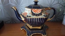 ANTIQUE LINGARD/ WEBSTER TEA POT WITH STAND. MUST SEE