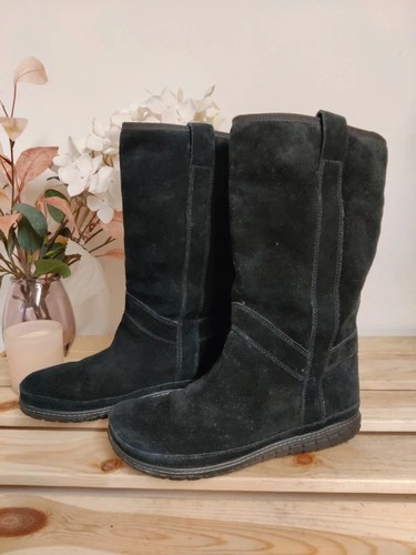 Women clarks black suede - women's,