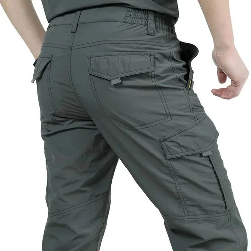 Men military cargo pants - military,