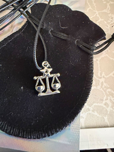 Silver tone libra scales charm - silver-tone,