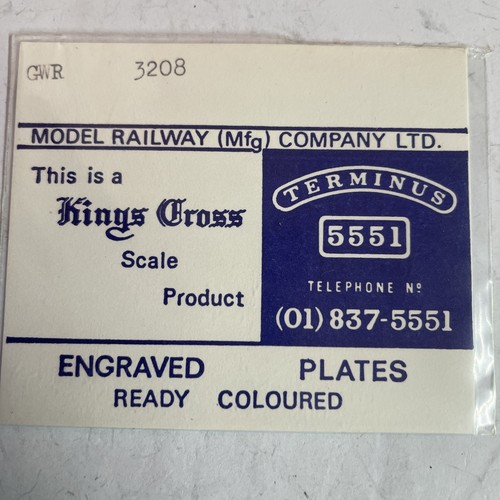 4mm etched brass gwr 3208 - etched,