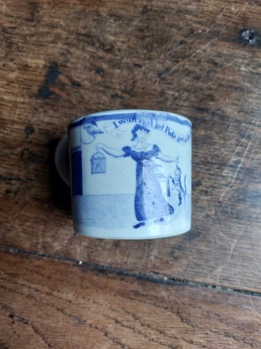 Georgian pearlware childs mug - pearlware,