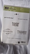 Simply Wonderful  STAMPIN UP 7 Piece Stamp Set Words