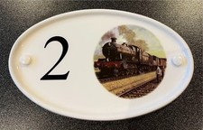 CERAMIC OVAL HOUSE SIGN ANY