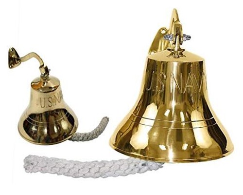 Nautical brass ship - brass, bell
