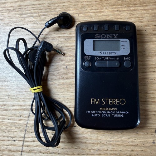 Sony srf m606 portable - sony, fm