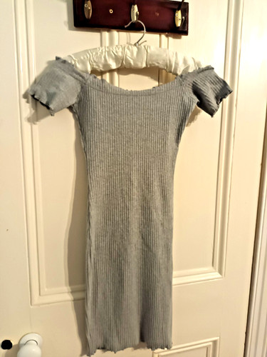 Missguided grey ribbed bodycon - missguided,