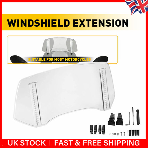 Clear clip windshield - clip-on,