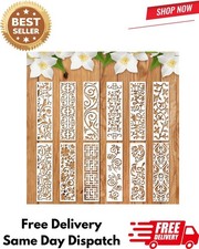 12 Pieces Border Leaf Stencil, Reusable Stencils for Furniture Painting, Cake UK