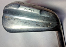 Vintage LEYLAND "POWERCRAFT" - 9 IRON - R/H  Rustless - Steel shaft - worn grip