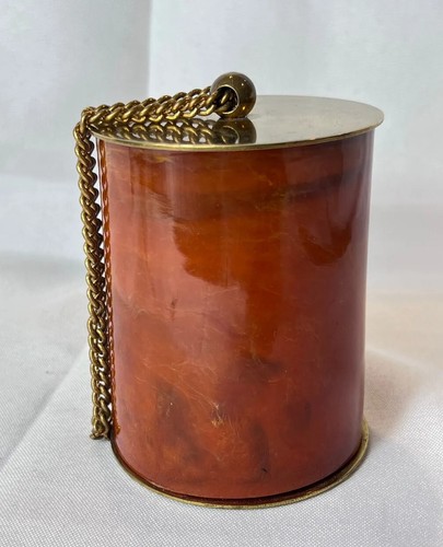 Vtg bakelite compact wristlet - bakelite,