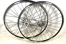 PAIR 26 x 1.75 (559-19) RIM FLIP FLOP FIXIE BIKE WHEELS MTB CONVERSION BLACK