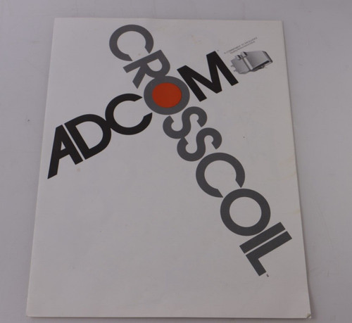 Adcom crosscoil catalog of - adcom, --