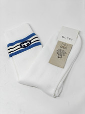 Gucci Socks White Blue Stripes