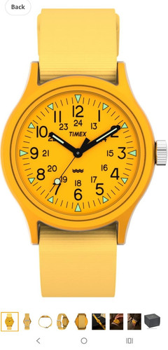 Timex mk1 36mm - yellow, analogue