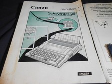 Canon StarWriter 25 user guide