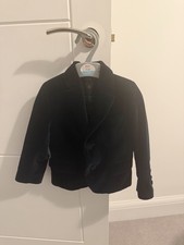 Navy zara boys velvet blazer - zara,