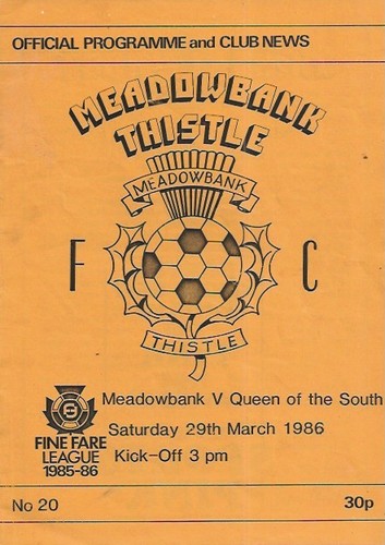 Meadowbank thistle v - (defunct),