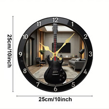 Electric Guitar Wooden Wall