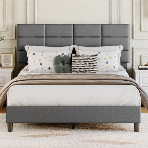 Upholstered bed frame strong - frame,