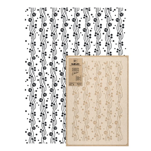 Reusable plastic wall stencil - plastic,