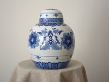 Vintage Large Blue and White