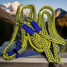 Driving Reins Blue And Yellow