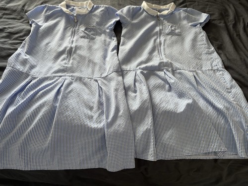 School uniform dress blue - school,