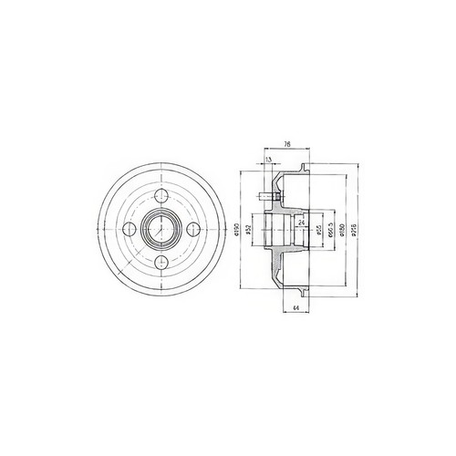 Delphi bf329 brake drum rear - brake,