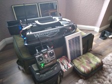 Waverunner MK3 Baitboat with Handset, Padded Carry Bag, Solor Panel