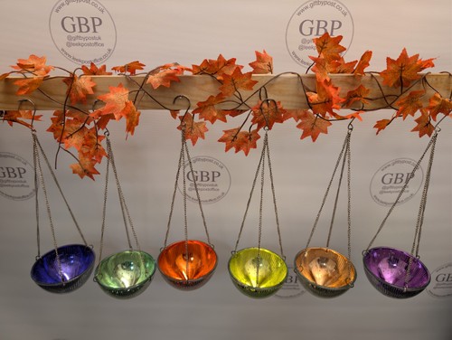 Hanging glass tealight - x,
