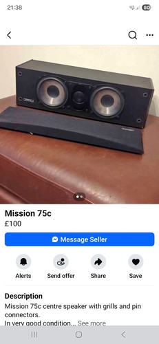 Mission 75c wired center - wired,