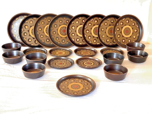 Denby arabesque 23pc - denby, vintage