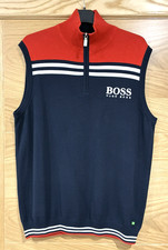 HUGO BOSS GOLF PRO - 1/4 ZIP VEST  -  L  - rrp £139