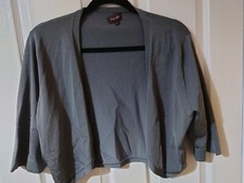 phase eight 16 Shrug Shoulder Cover Cardigan Grey Shimmer