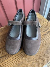 MBT Women's Size 9 Kaya Brown Leather Swiss Tech Mary Jane Toning Walking Shoe