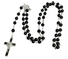 Catholic black rosary - catholic,
