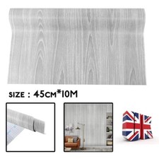 10M Grey Wood Grain Wallpaper