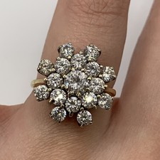 9 ct Gold Ring Diamonique