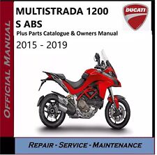 Ducati Multistrada 1200 S ABS Workshop Service Repair Manual 2015 - 2019 on USB
