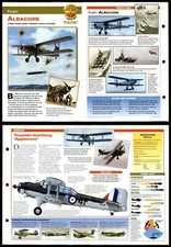 Albacore #20 British WWII Aircraft Of The World Fold-Out Card