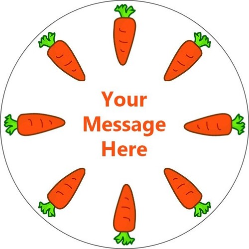 Carrot cake personalised - carrot,