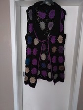 Crochet knit long waistcoat - crochet,