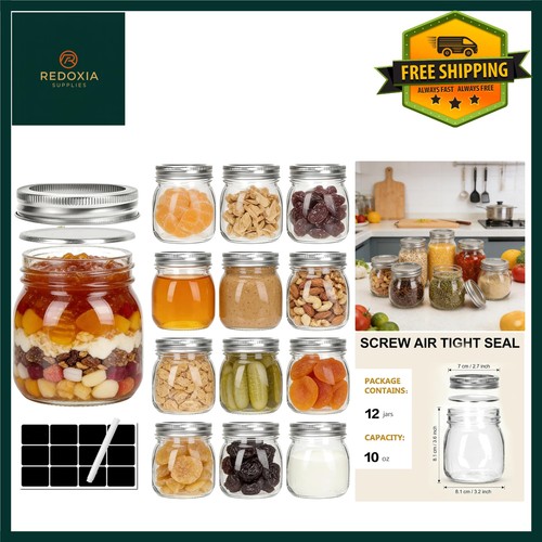 Wide mouth glass mason jars - glass,