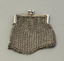 Antique Silver Coin Purse London 1922 22g BZX