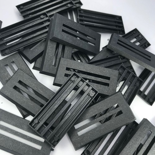 50mm black plastic slotta - black,