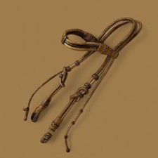 Exquisite Vintage Rawhide Headstall • Bridle • Western Tack • High Quality