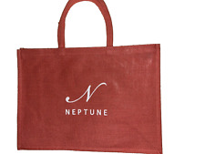 Large  HESSIAN NEPTUNE TOTE SHOPPING BAG  48 X 35 CM