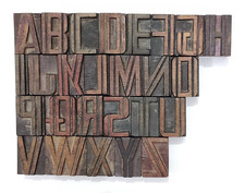 Vintage Letterpress 26 A To Z